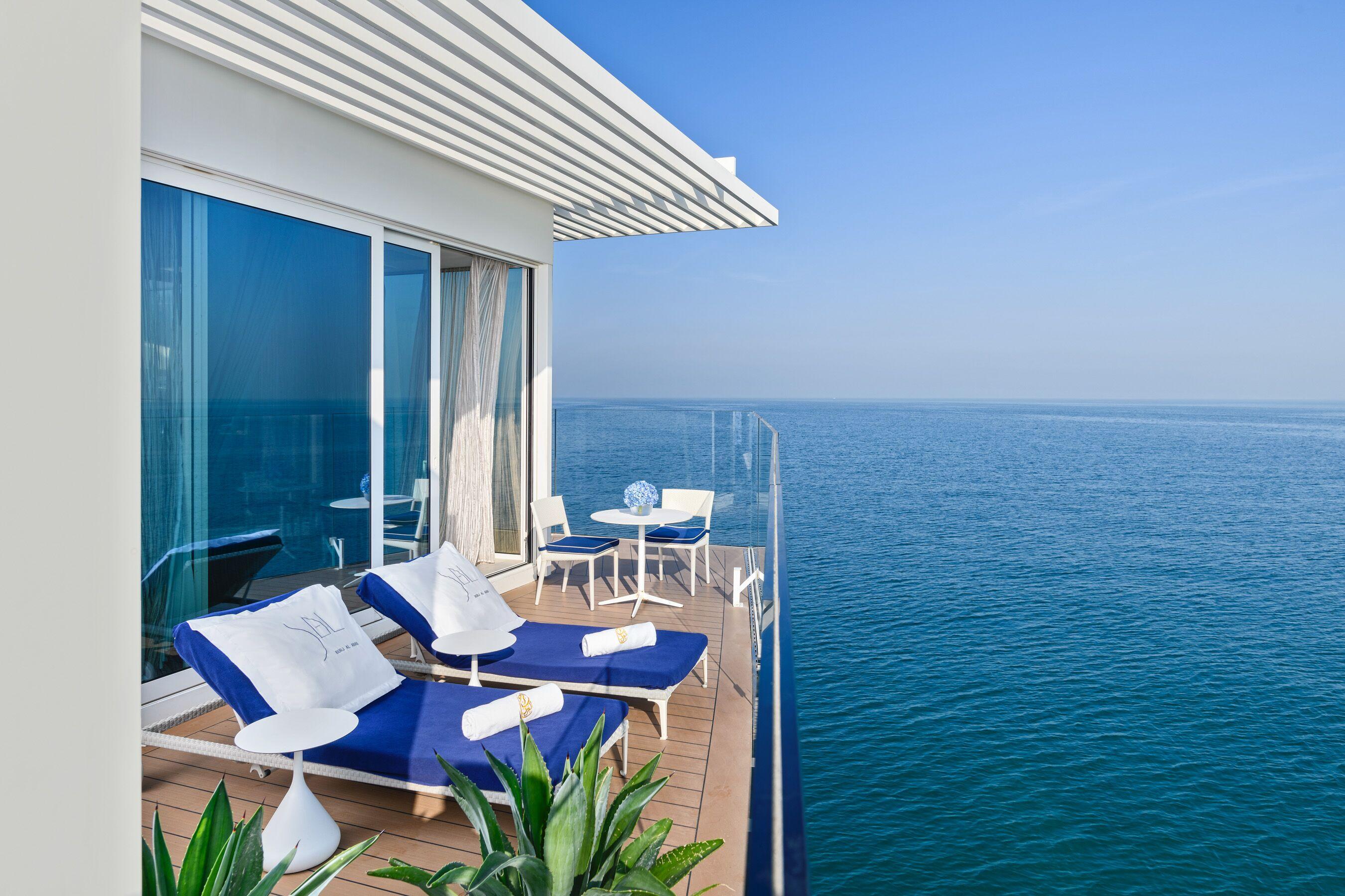 Burj Al Arab Jumeirah Dubai Exterior foto View from a suite